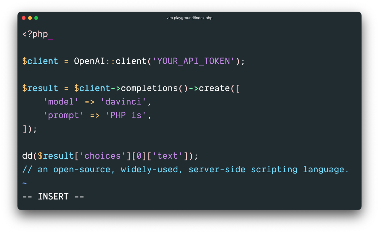 OpenAI PHP SDK