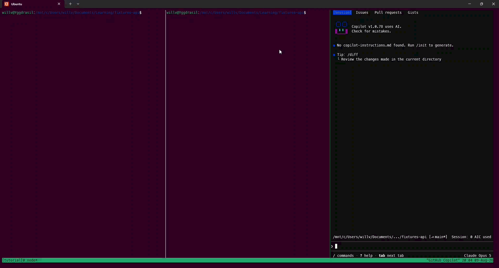 Detaching from a tmux session with Ctrl+b d and reattaching with tmux attach