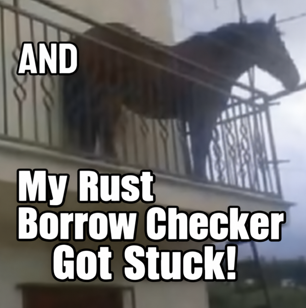 而且我的 Rust borrow checker 也卡住了！