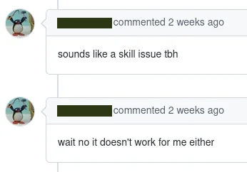 skill issue