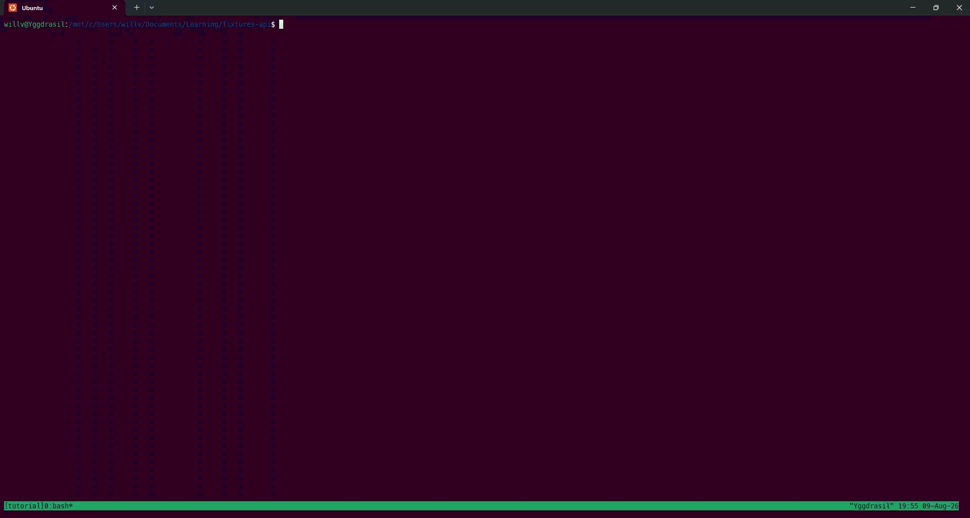 Splitting a tmux pane left and right with Ctrl+b %