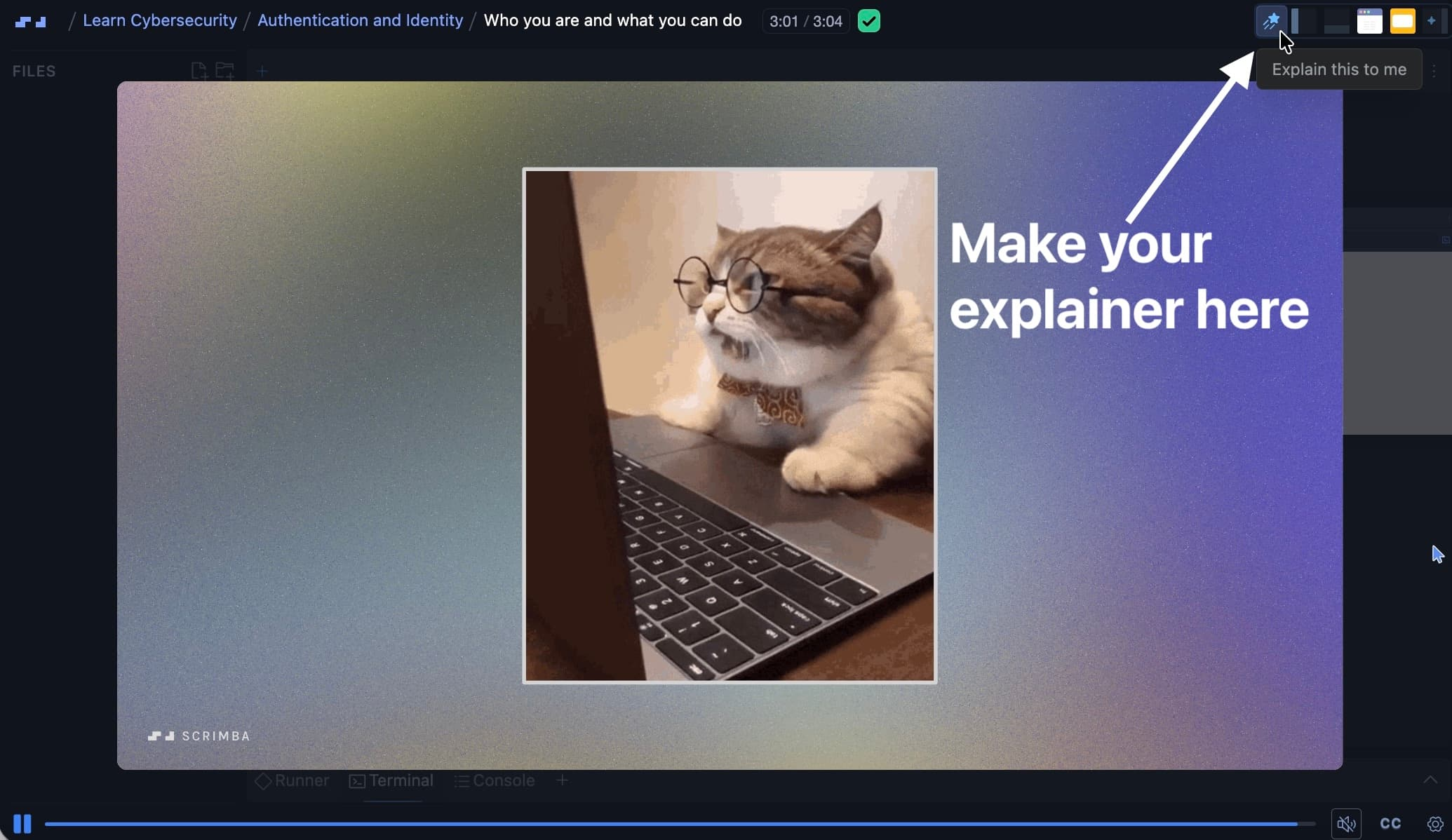 Explainers can now be used and accessed within Scrims