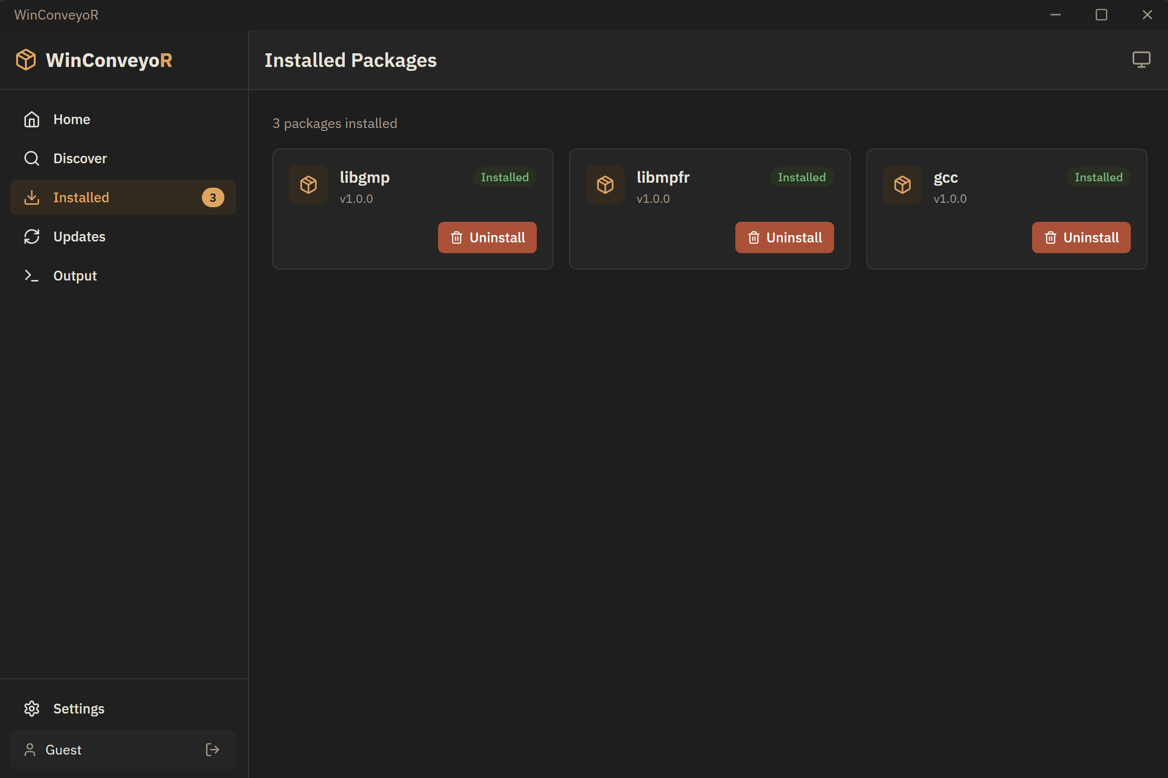 Installed Packages