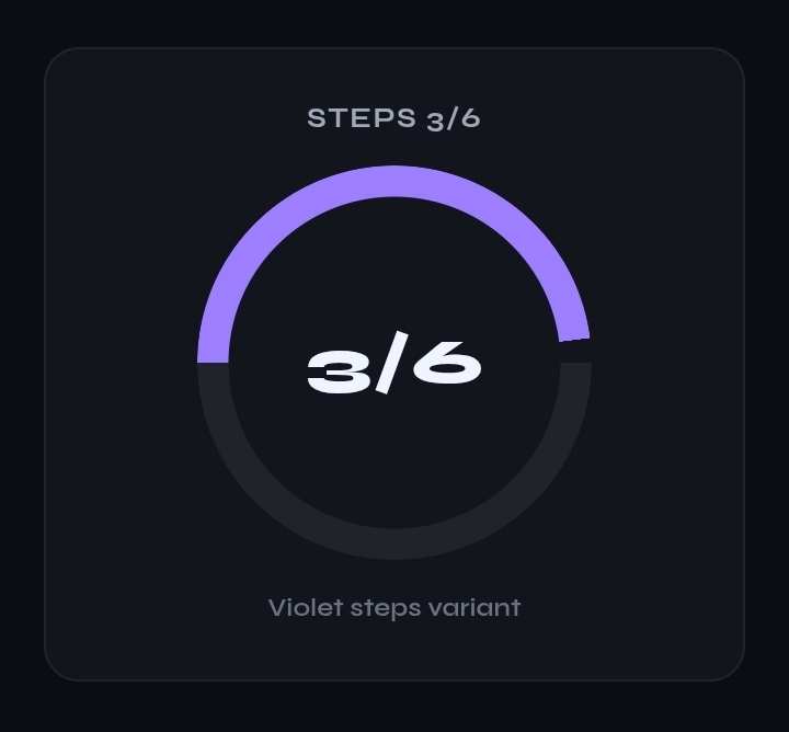 Steps 3/6 violet