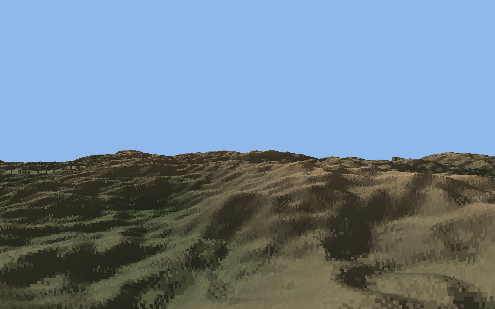 Voxel Space Viewer of Textured Terrains in Divooka