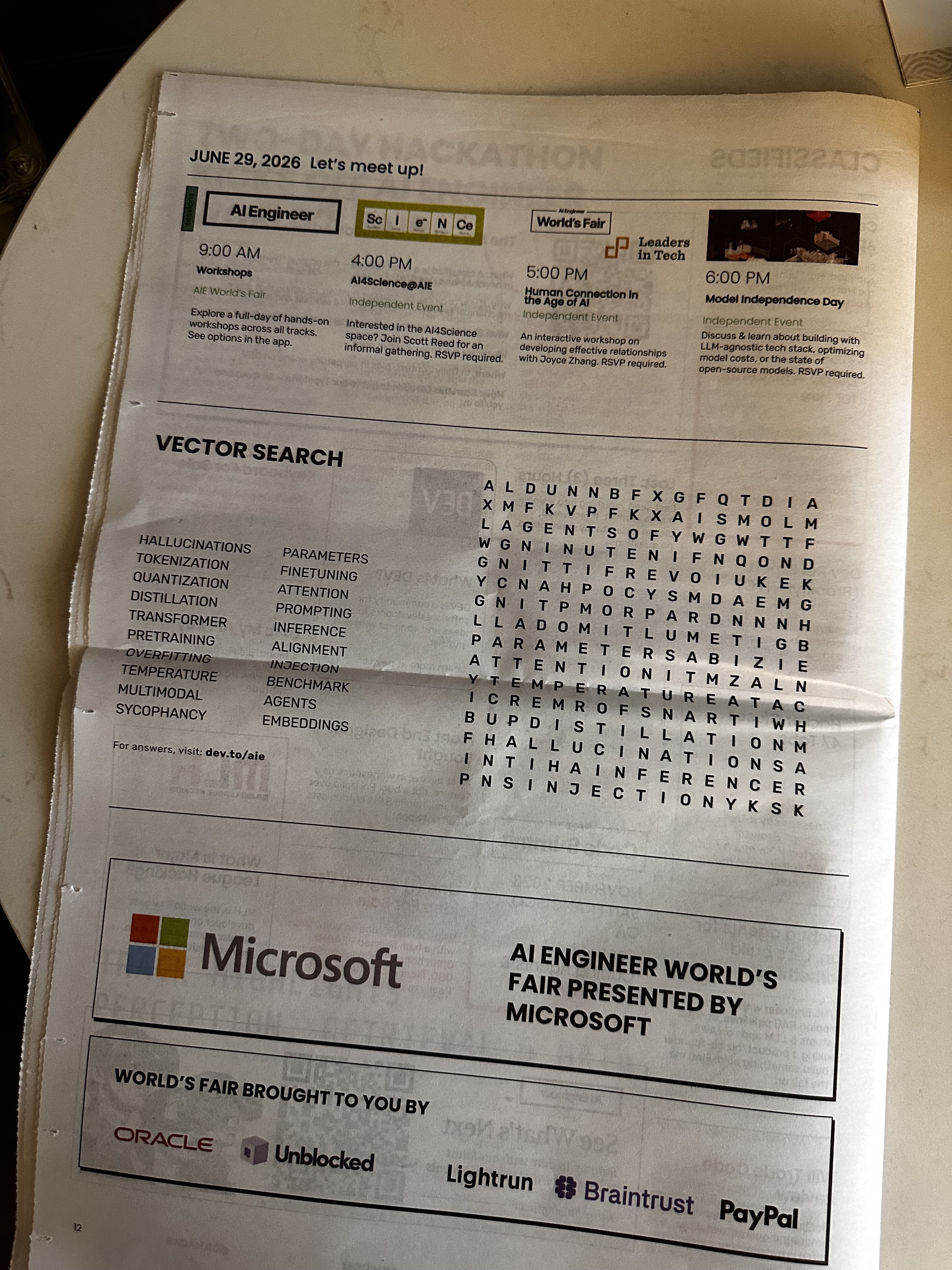 aie newspaper vector search