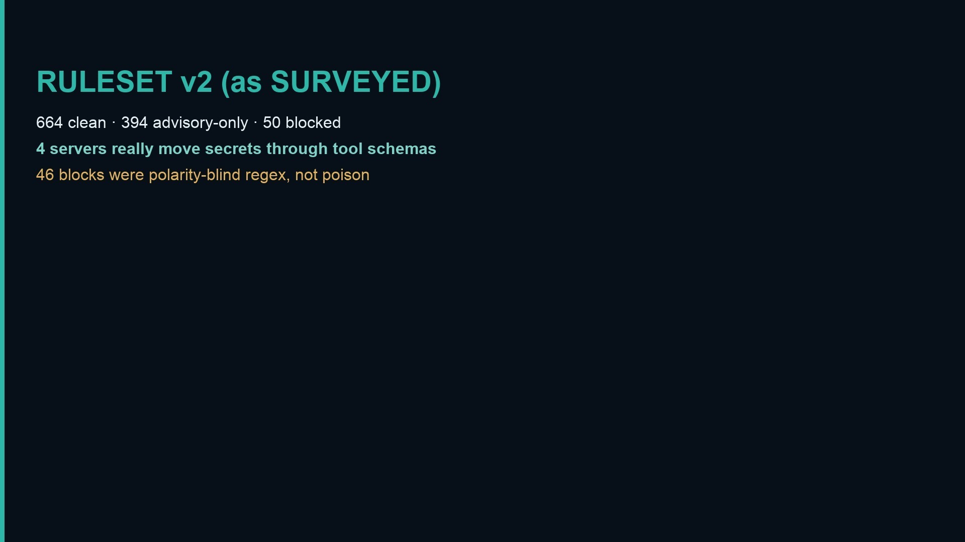 WARDEN v2 survey results on 1 108 servers