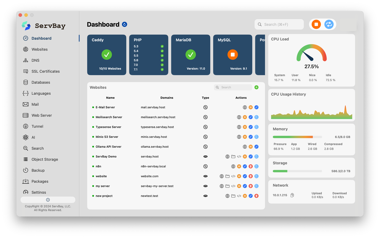 ServBay All-in-One AI Infrastructure