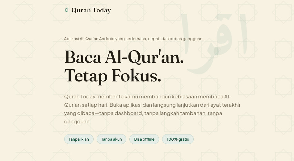 Featured image for Quran Today: Ketika Saya Memutuskan Menghapus Semua yang Tidak Penting