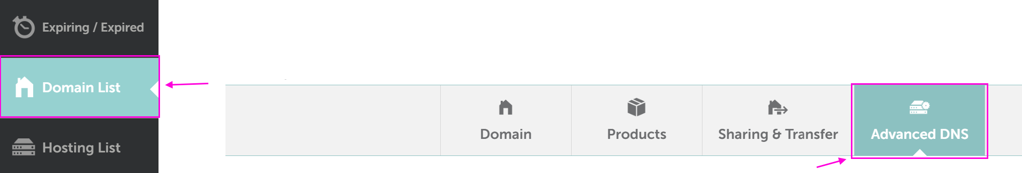how to find the DNS
