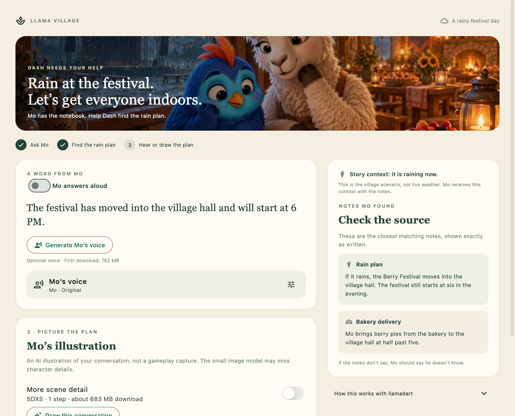 Current Festival Notebook macOS app after answering Dash