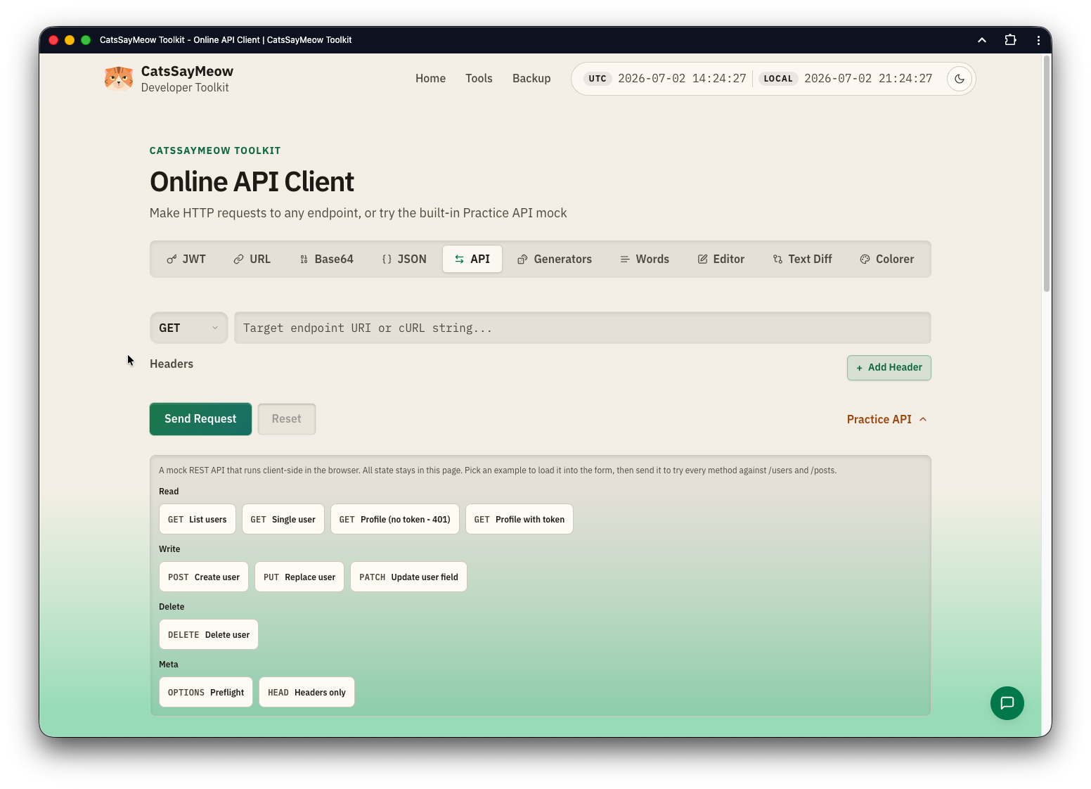 Online API Client