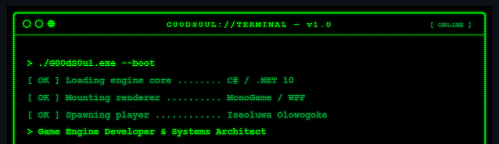 Boot screen