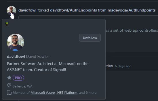 David Fowler forked AuthEndpoints