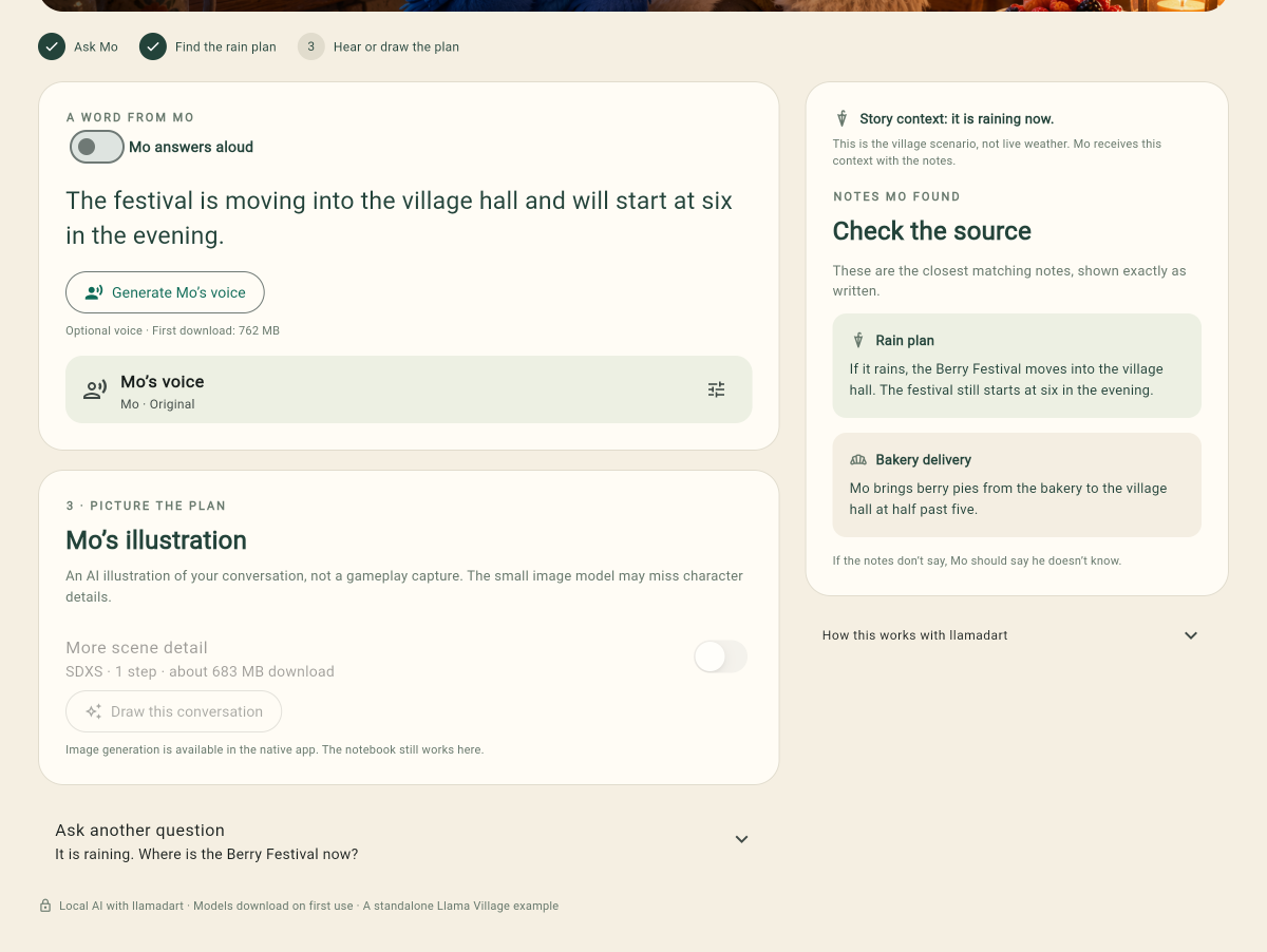 Live GitHub Pages app answering Dash in Chrome