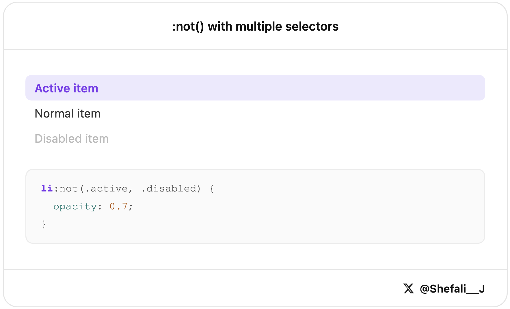 CSS not with multiple selectors - CSS Tricks