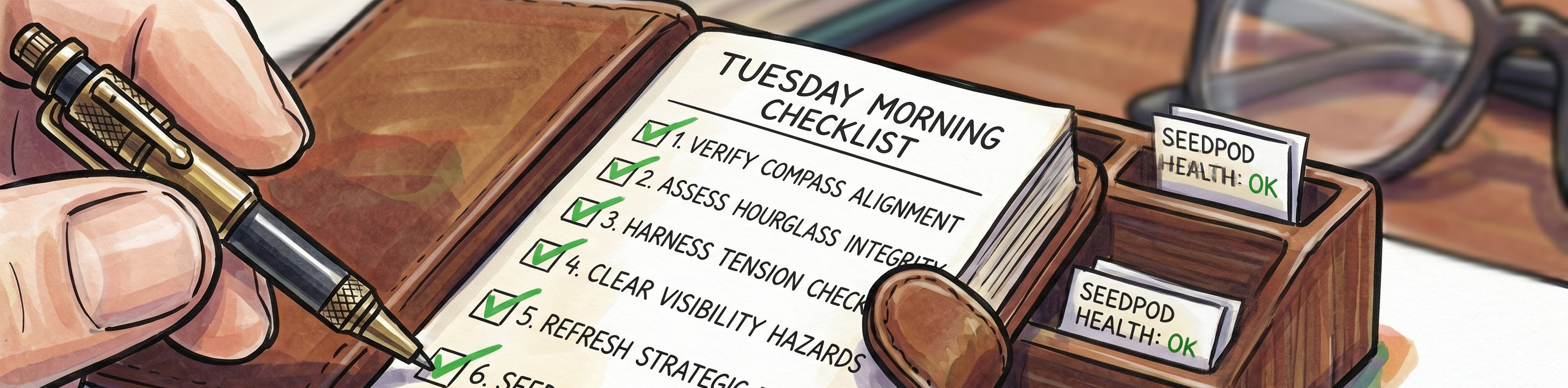 Tuesday morning checklist