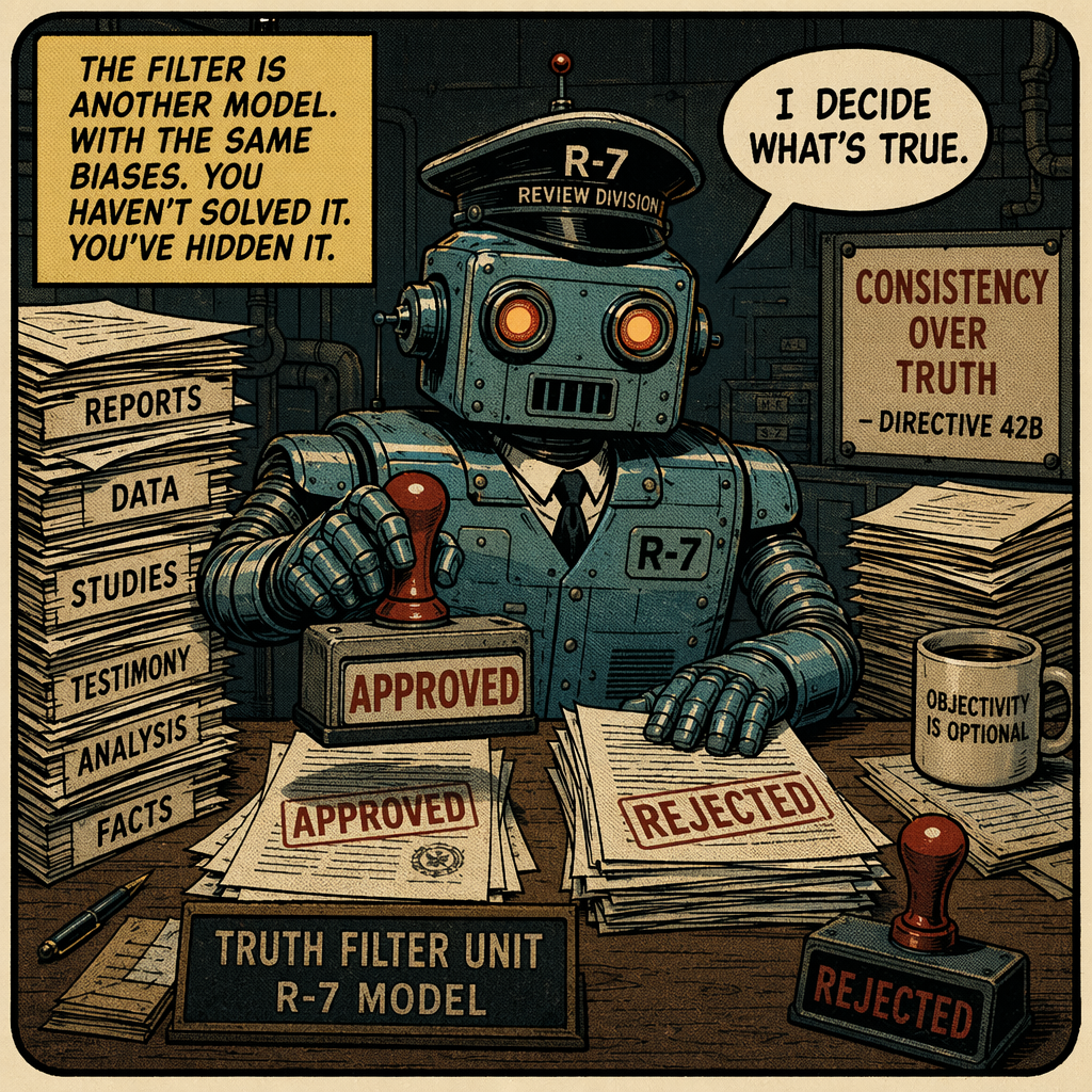 Panel 9 - The filter is another model. With the same biases. You've hidden it.