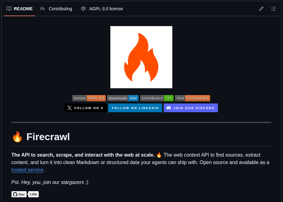 Firecrawl repository
