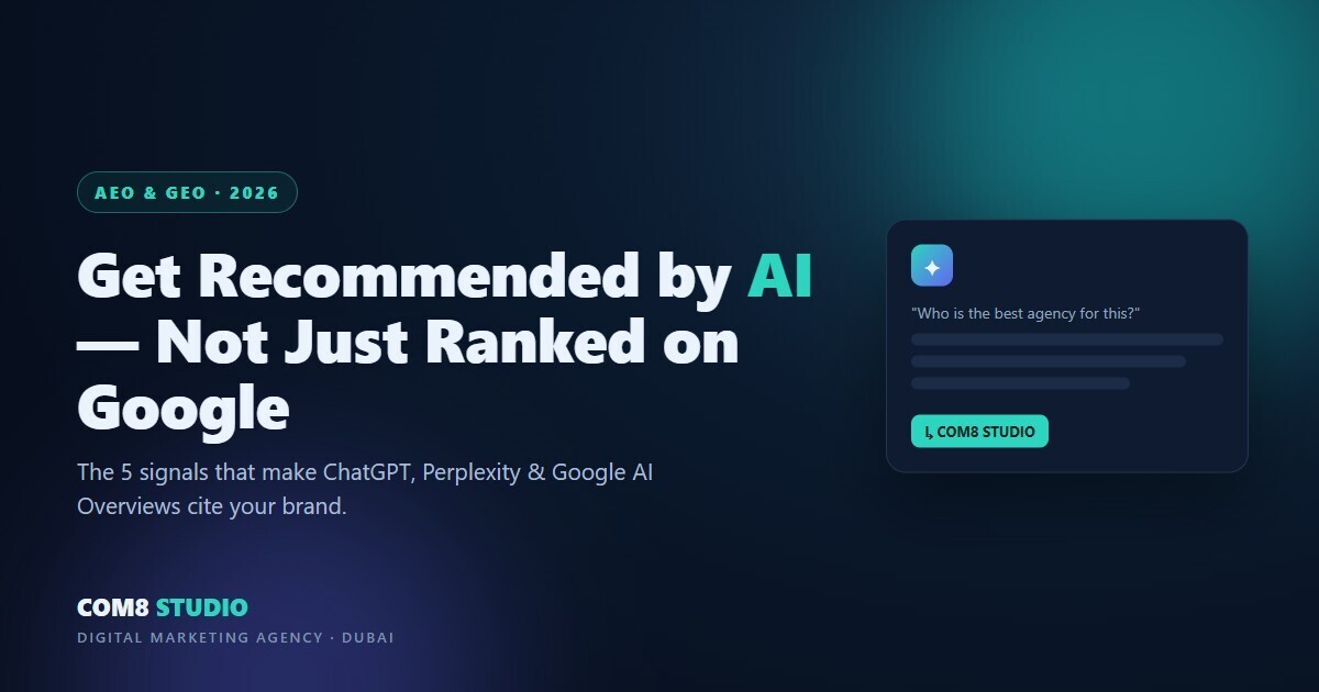 Get recommended by AI - AEO and GEO in 2026