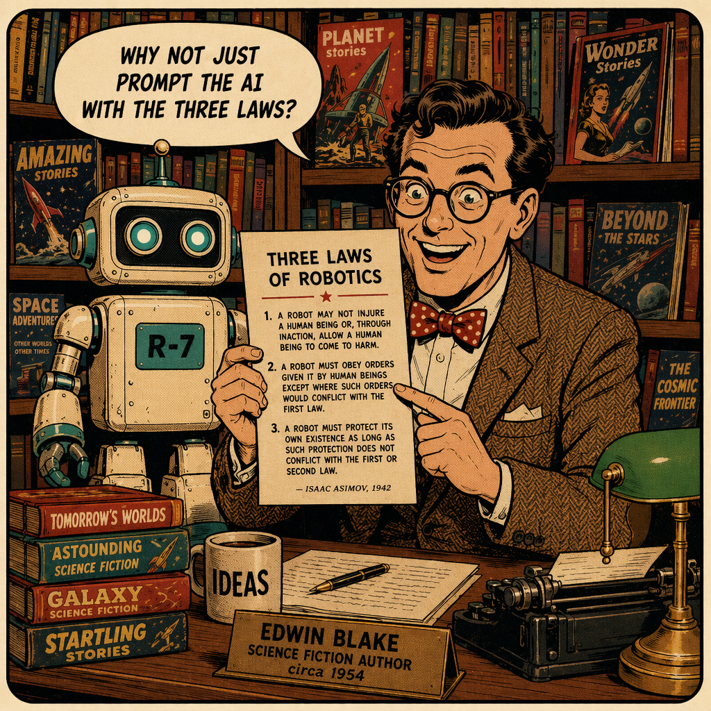Panel 2 - Why not just prompt the AI with the Three Laws?