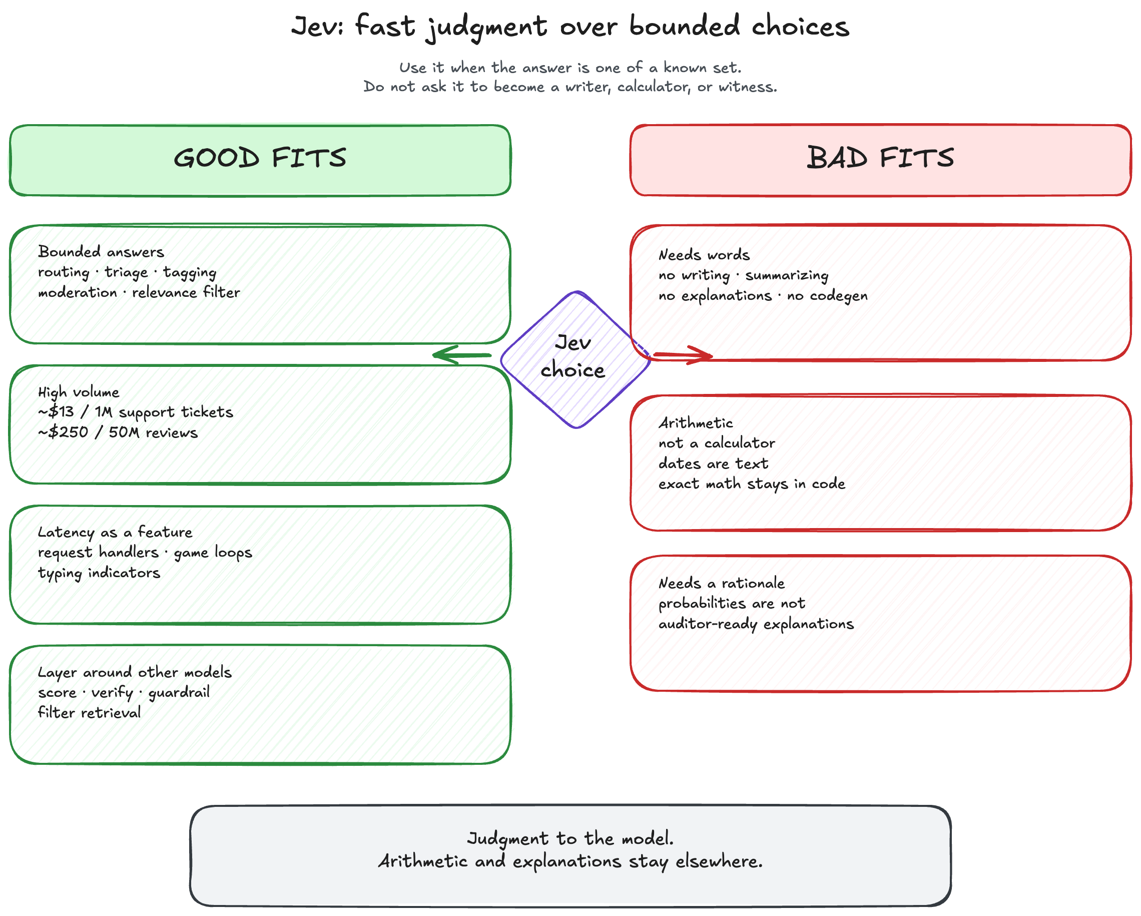 Good and bad fits