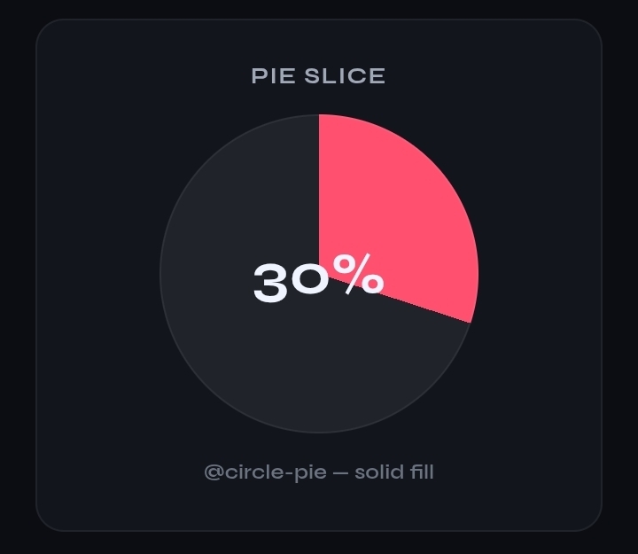 Solid 30% pie