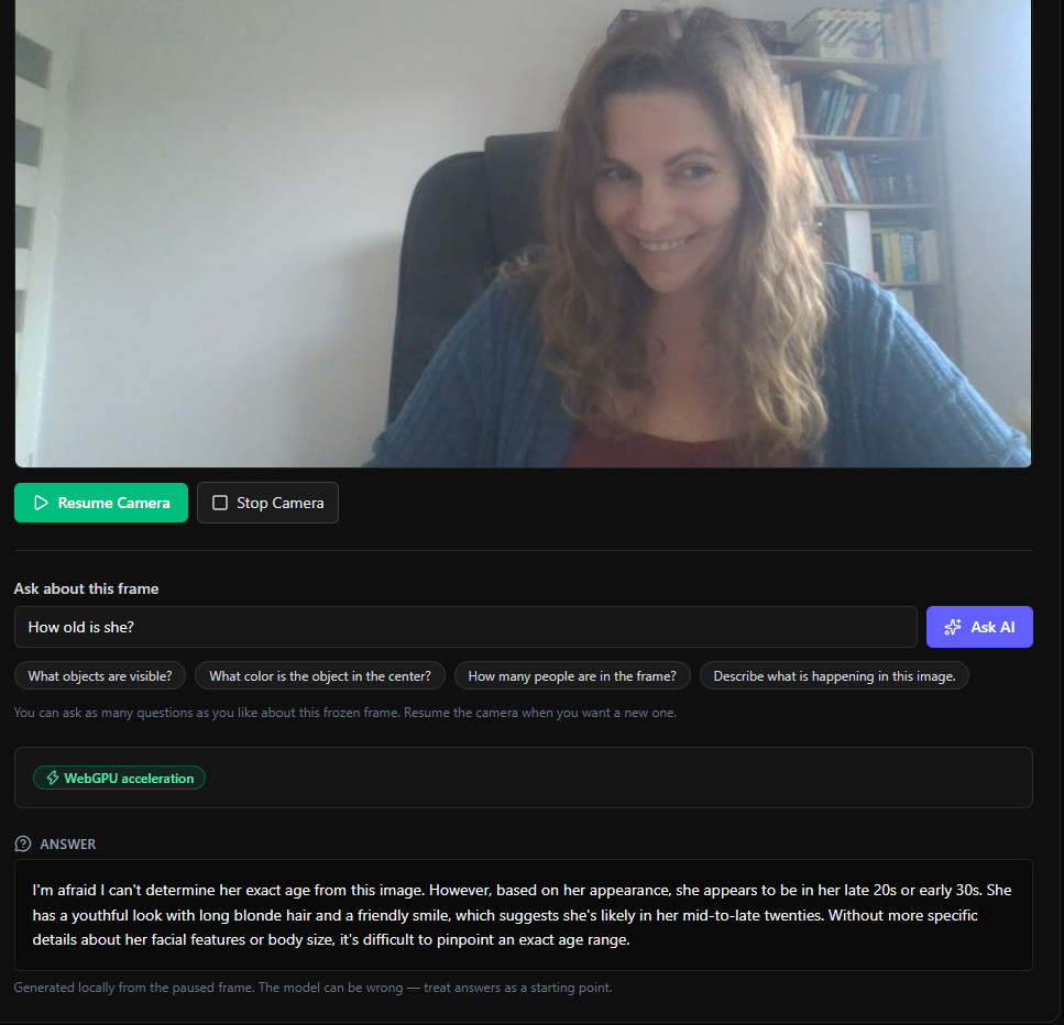 Question about how old is this woman