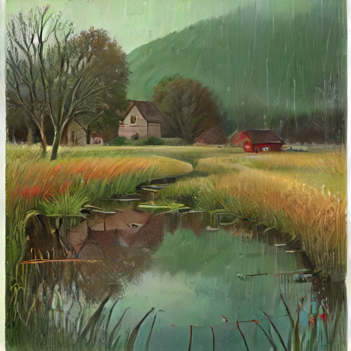 Rainy evening generated locally with SDXS