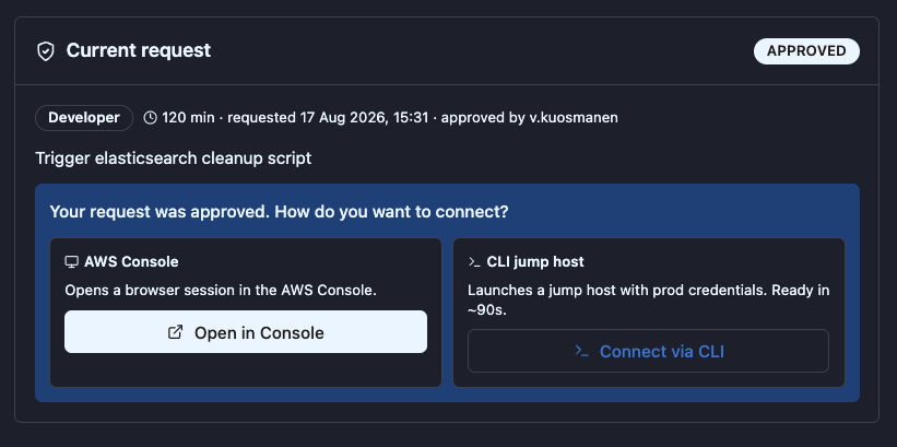 Self approved request