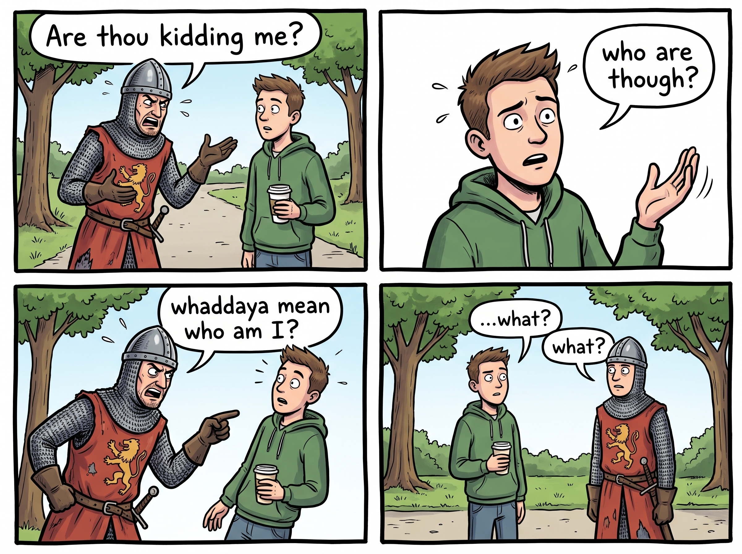 Medieval and Modern Guys