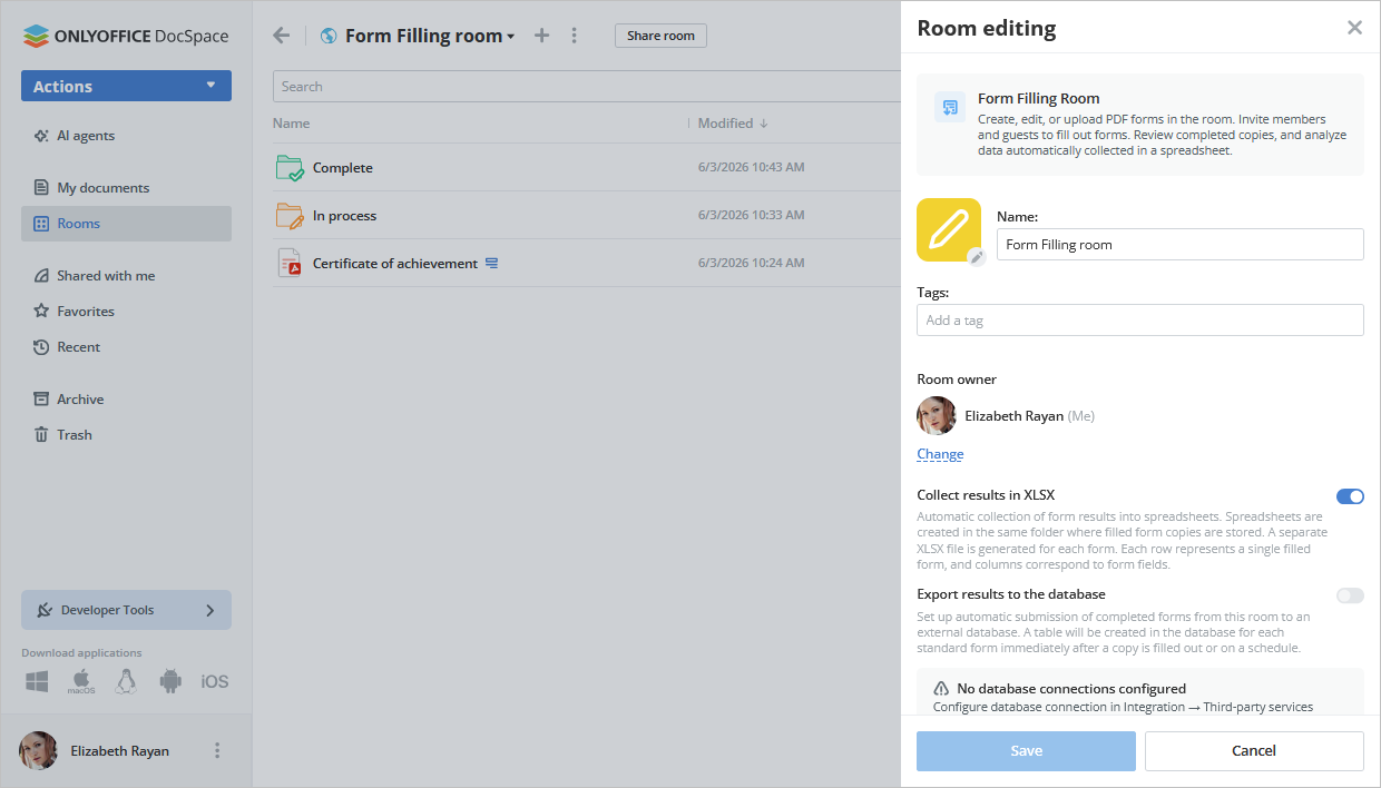 Form Filling Room