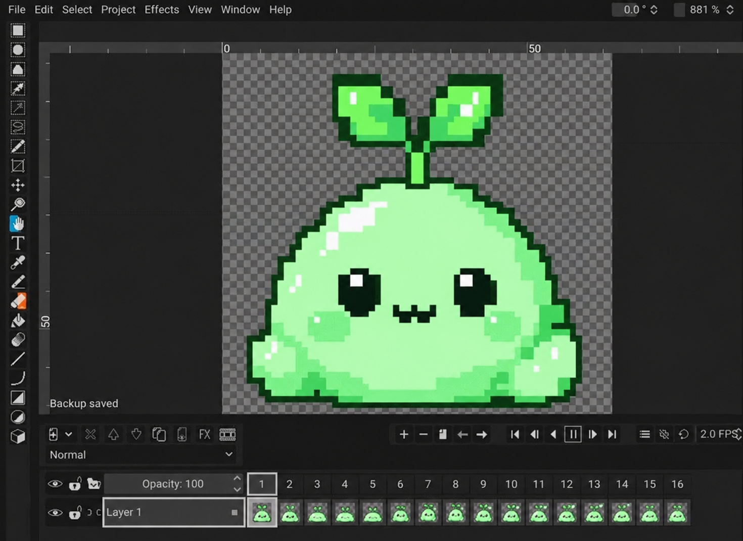mochi in pixelorama
