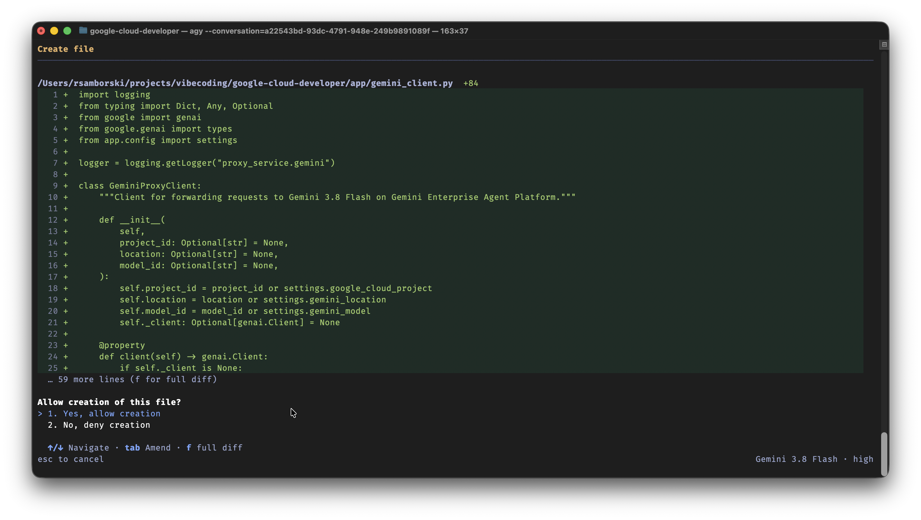 Scaffolding code with official SDK syntax