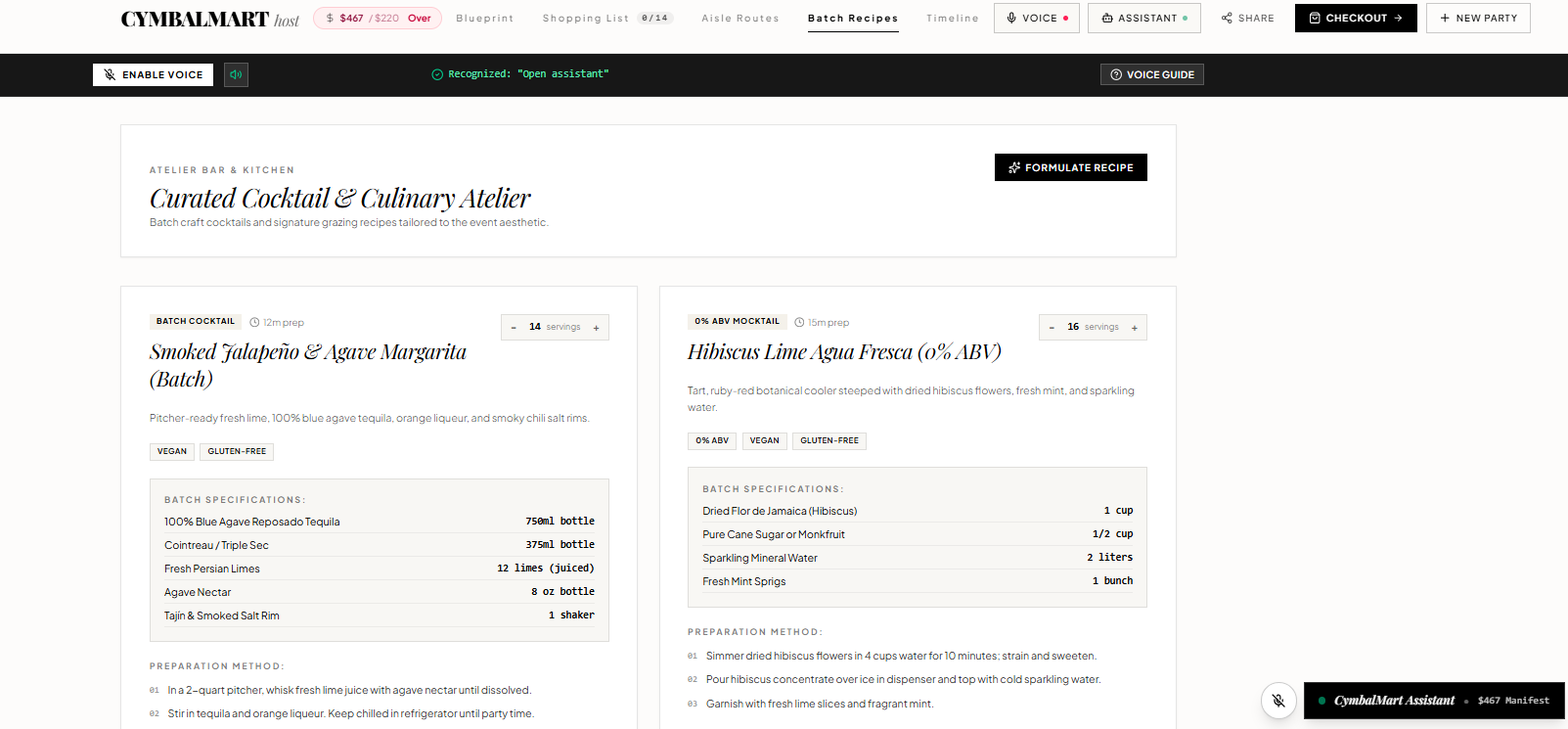 Batch Recipes & Curation